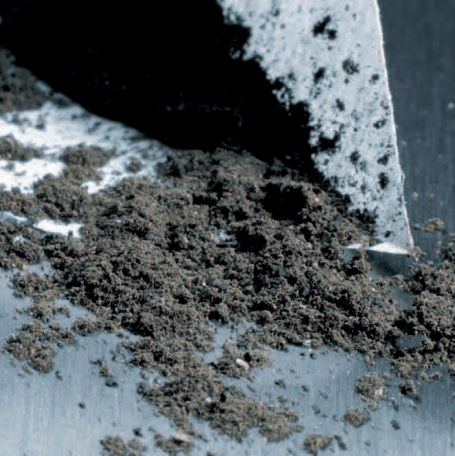 dirt particles from poor compreesed air regulator