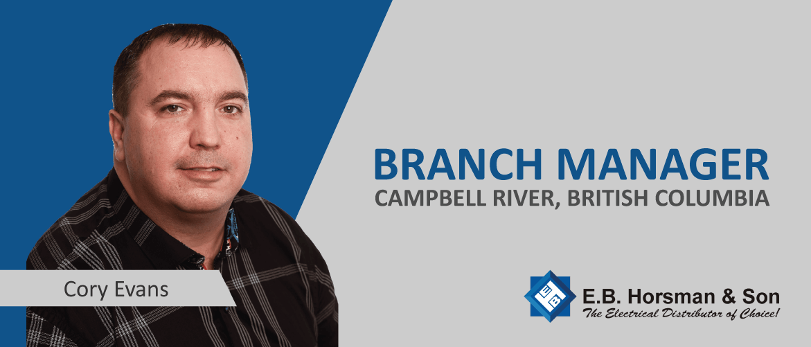 Cory Evans, New Campbell River Branch Manager