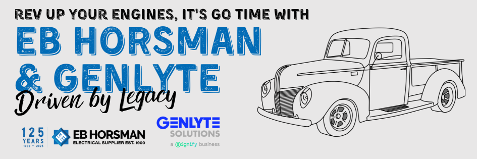 Rev up your engines, it's go Time with EB Horsman and Genlyte